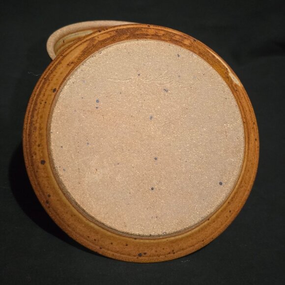 Art Pottery Stoneware Cheese / Butter Covered Bowl Set - Signed JACKSON - Picture 3 of 9